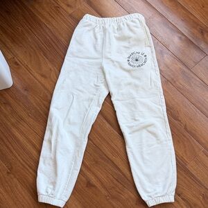 Mardi Mercredi women’s white joggers